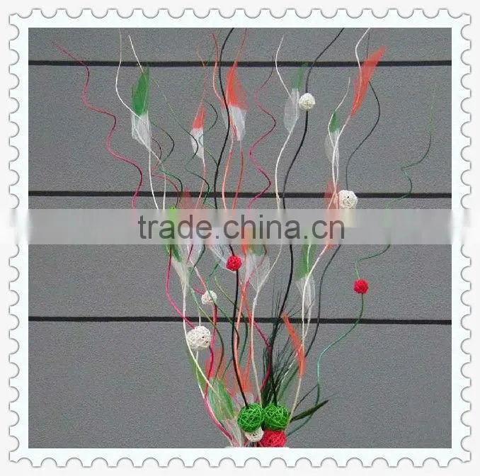 personalized colorful weaving rattan christmas ball