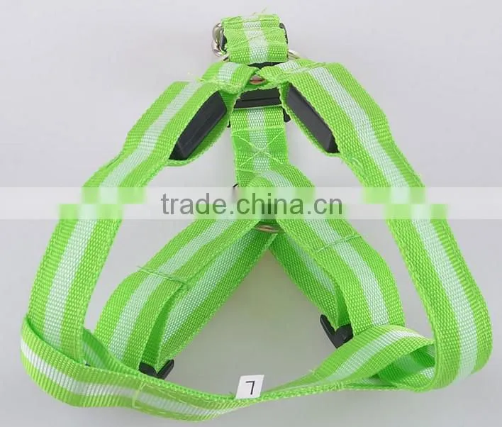 factory supply stock wholesale pet dog harness LED pet harness