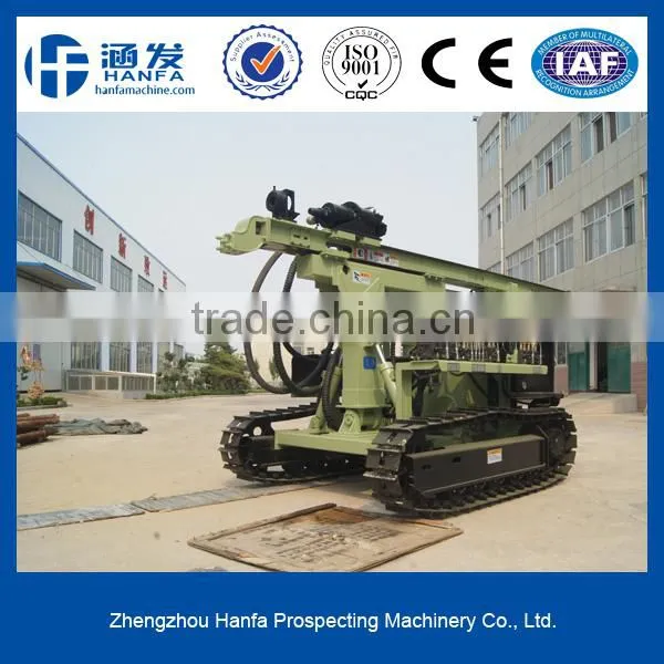 HF115Y DTH Drilling Rig , Steel Crawler Drilling Rig