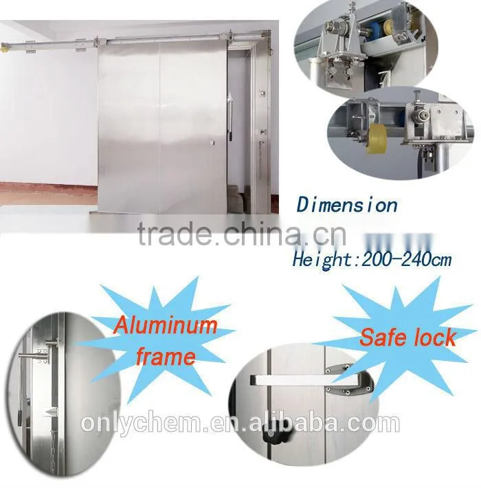 cold room sliding door with hinge, cold storage sliding door