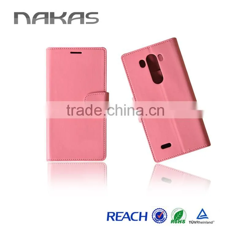 Wallet Cover G3 PU Leather Flip Case for LG D855