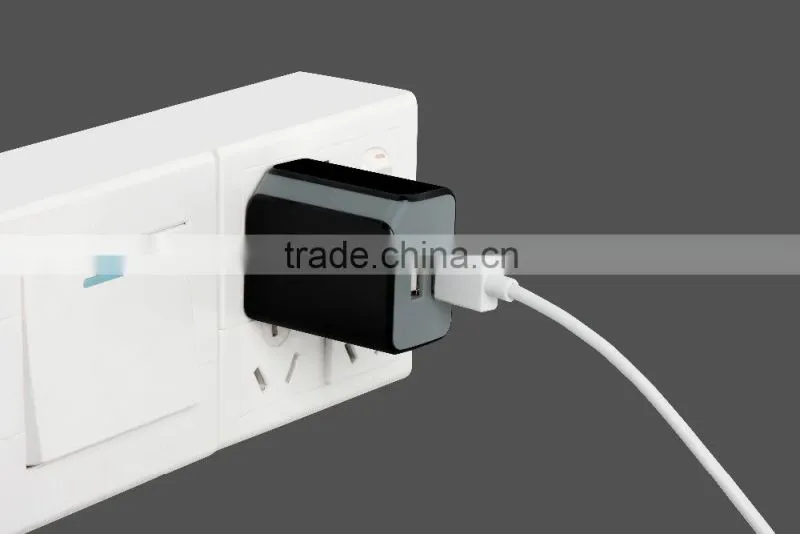 2.4 Amp (12 Watt) Dual USB Wall Charger with foldable Plug for cellphone