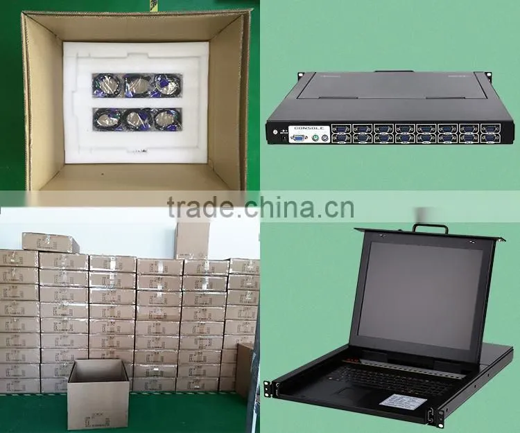 PS2 & usb cable OSD controller 15 inch 8port led/lcd kvm switch