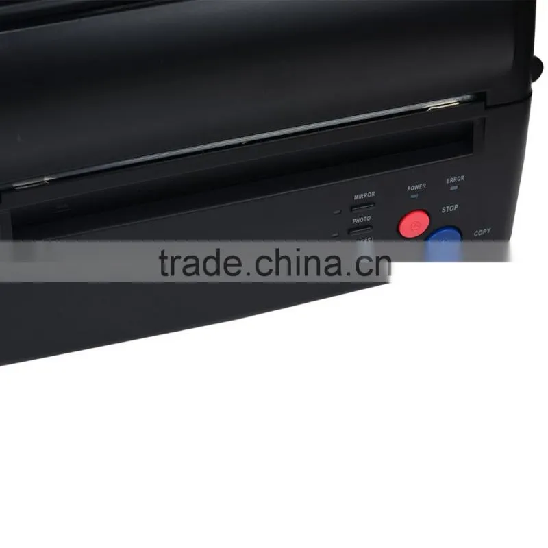 Wholesales 2016 Body Art Plastic thermal small copier machine Black motor tattoo transfer machine