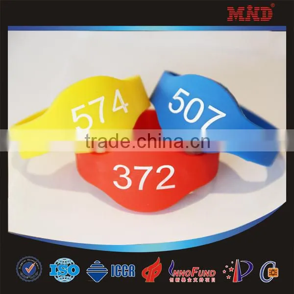 MDW62 Waterproof Silicone RFID wristband/bracelet for Swimming pool,Water parks,Sporting venues