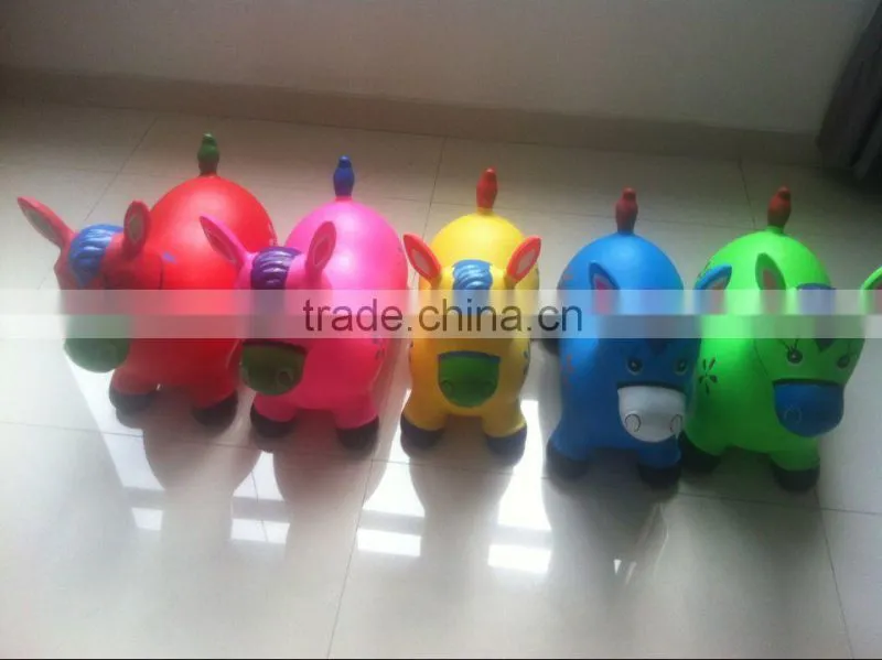 cartoon cayman,Bouncing Animal,Inflatable Jumping horse ,Hopper animal