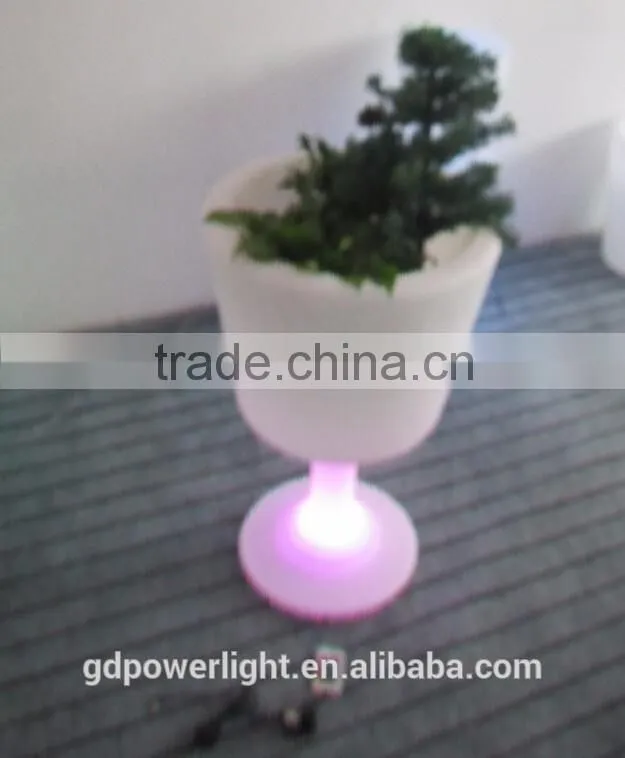 PE plastic Flowerpot with LED light YXF-4576A
