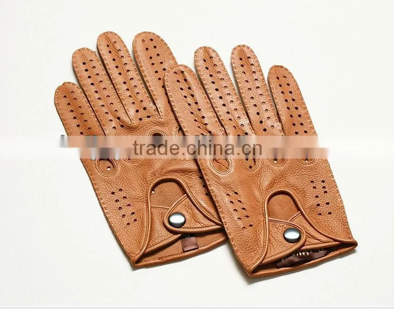 Locomotive model deerskin gloves outdoor sports gloves leather motorcycle racing gloves