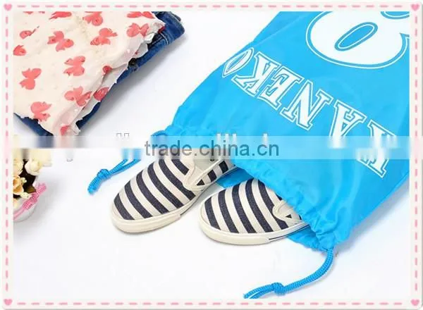 Waterproof nylon drawstring bag