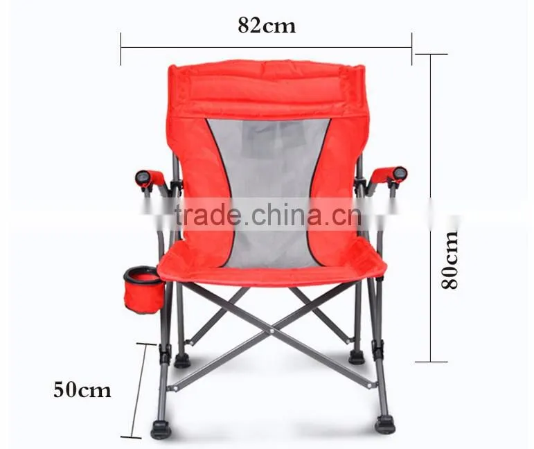 Colorful Luxury Armrest Casual Outdoor Camping Portable Folding Stool Light Beach Folding Chairs