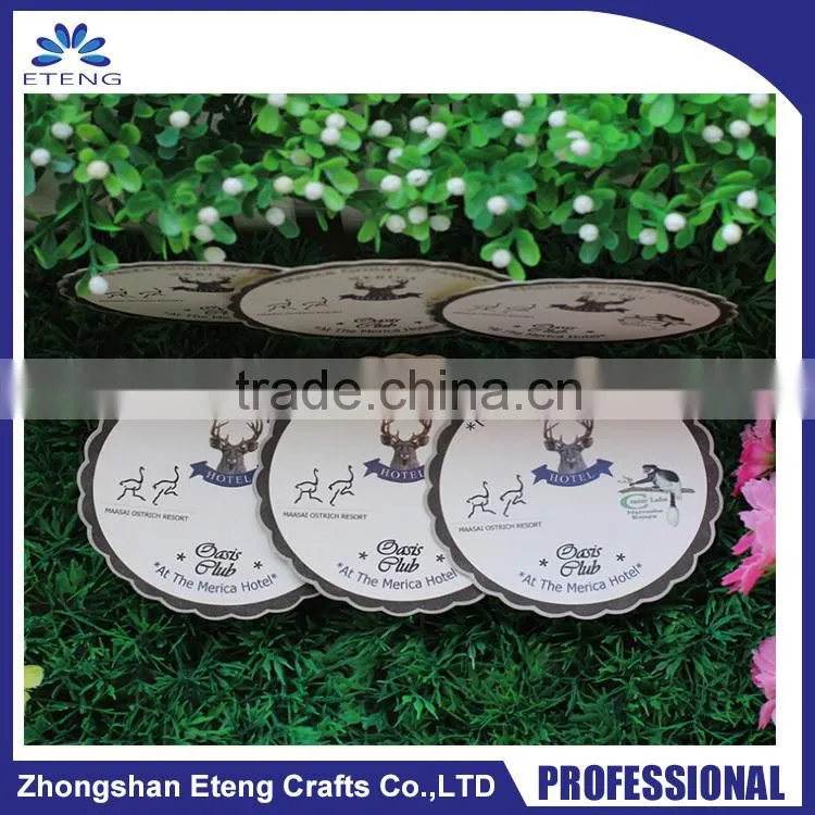 Promotion Best Selling custom printed absorbent paper coaster