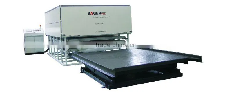 2 floor laminating machine for float glass processing