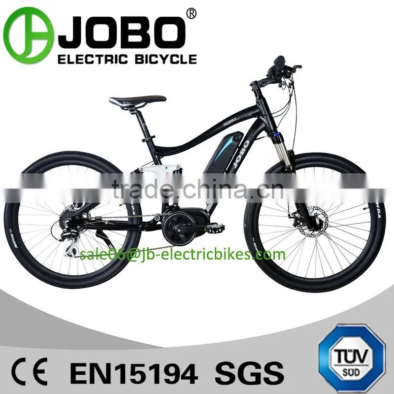 250W Brushless Electric Bike Aluminium Frame MTB Suspension Bikes On Sale