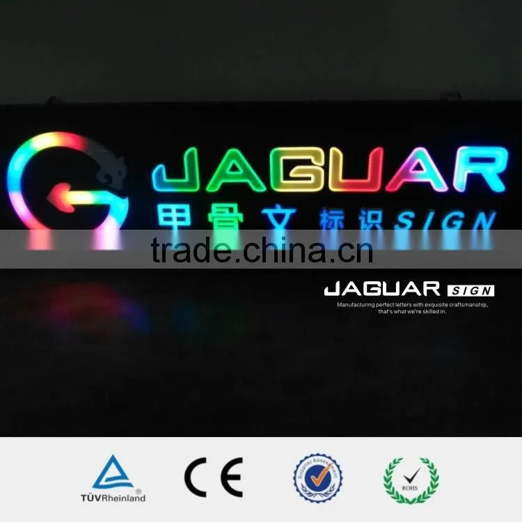 programmable multicolor portable led changing color signage diaplay