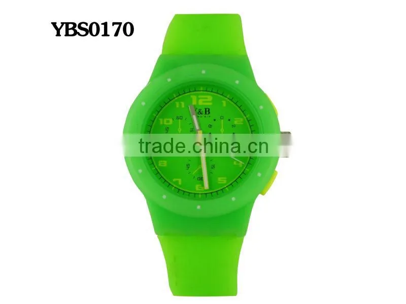 Hot time silicone strap fashion custom brand unisex watch wholesale products