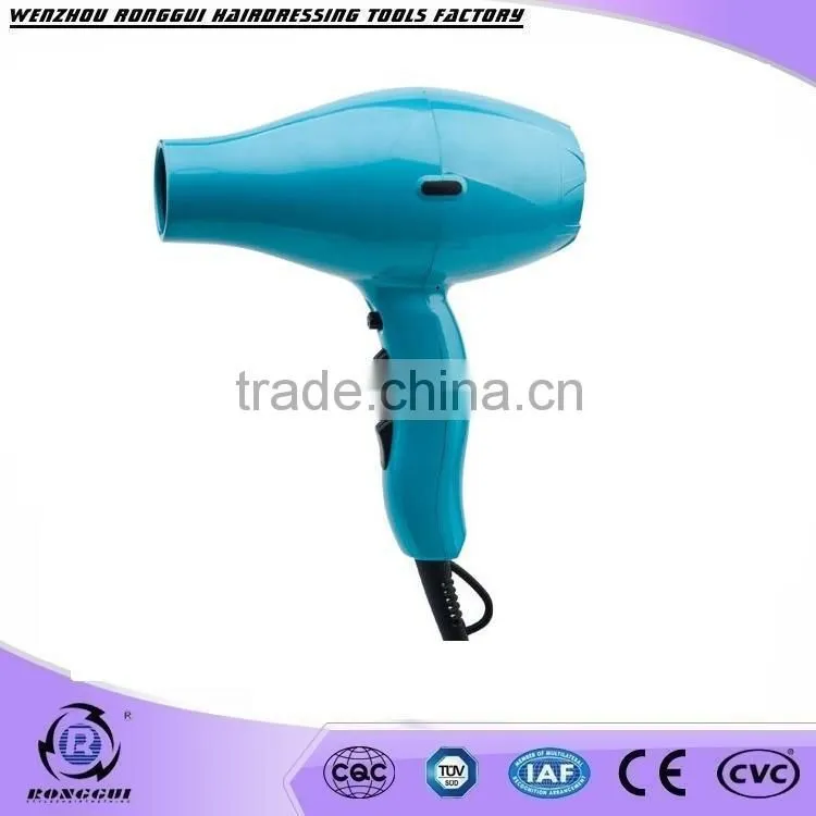 Professional hair dryer with mute fan low noise and compact size