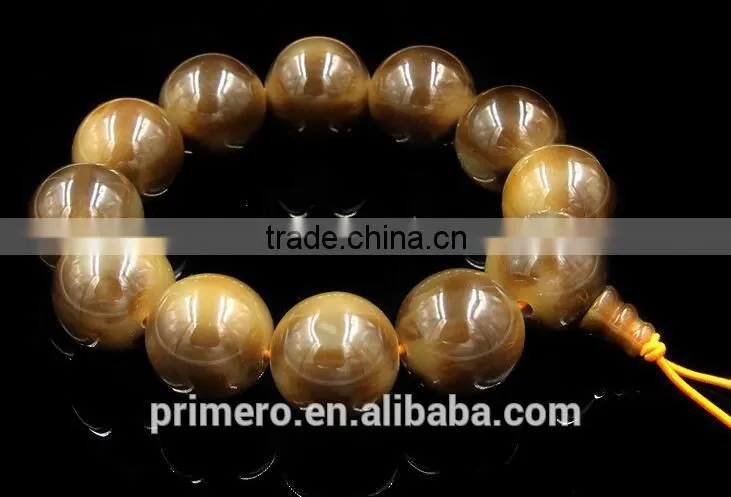Imitate Authentic Natural Ox Horn Bracelets Strand Bracelet Bead Size 20MM High Quality