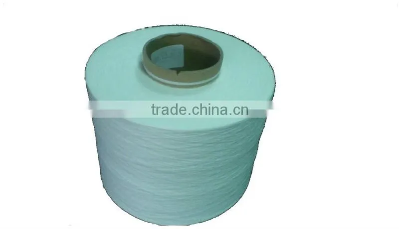 1/20 NE 100% POLYESTER MJS WAXED RAW WHITE YARN ON CONE