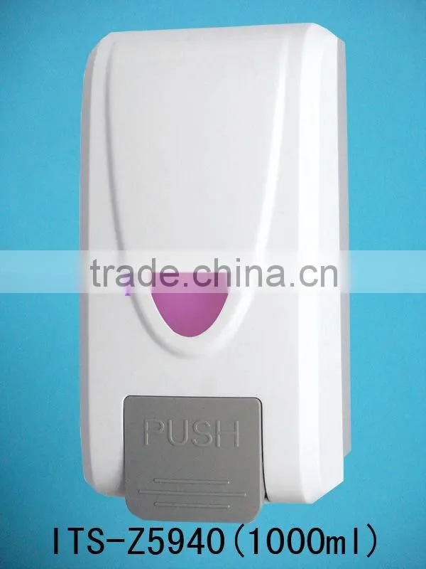 Wall mounted push Plastic foam soap dispenser