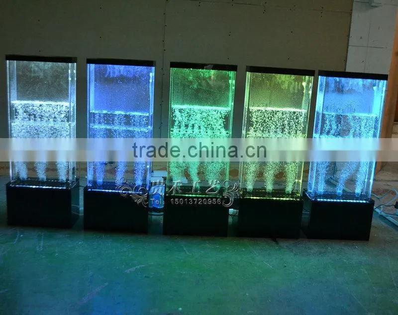 Indoor decoration water bubble wall with colors changing