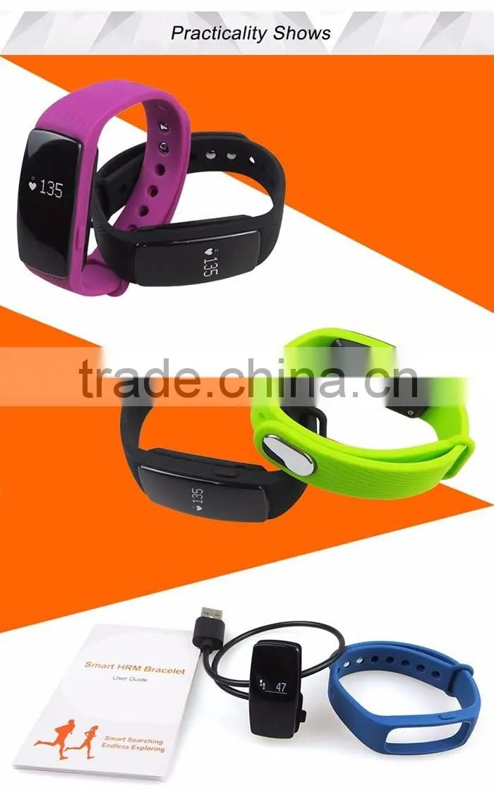 2016 New Smart Wristband ID107 Pedometer Silicon Wristband Fitness Bracelet