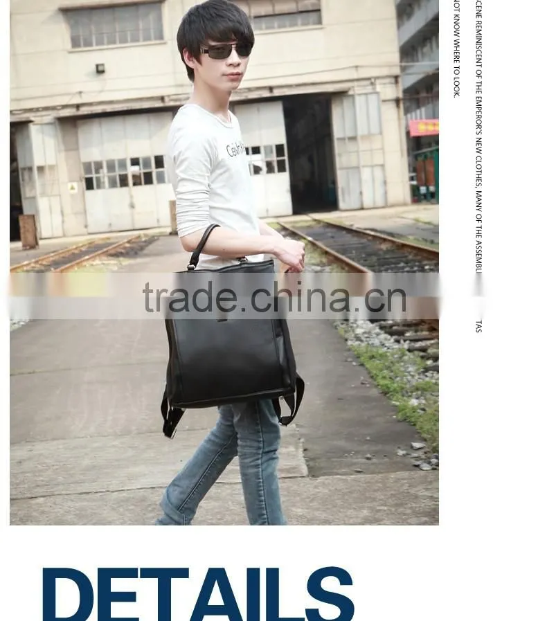 China faux leather Material and Day Backpack Use custom made backpacks