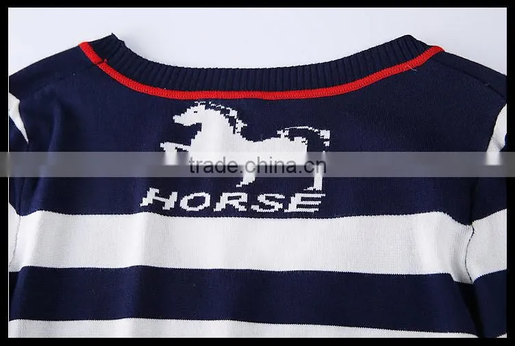 Alibaba China 2014 Whole sale wool autumn cashmere cardigan with horse design