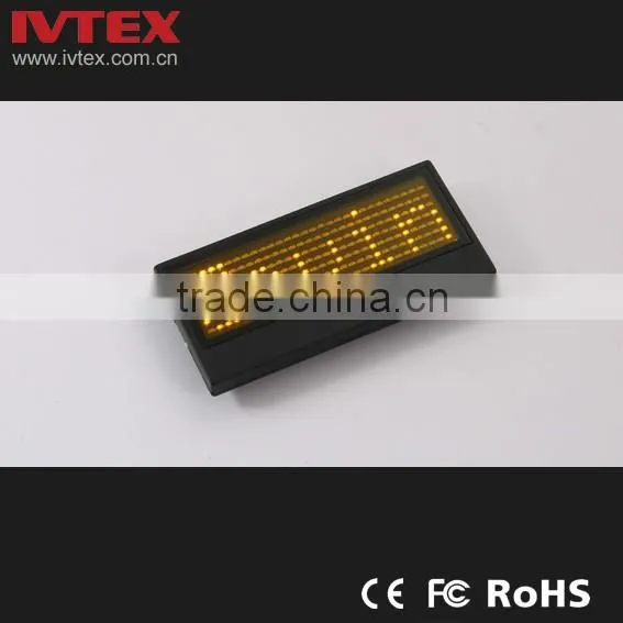 Digital Blue Rechargeable Battery Backup LED Sign / LED name badge / Digital badge