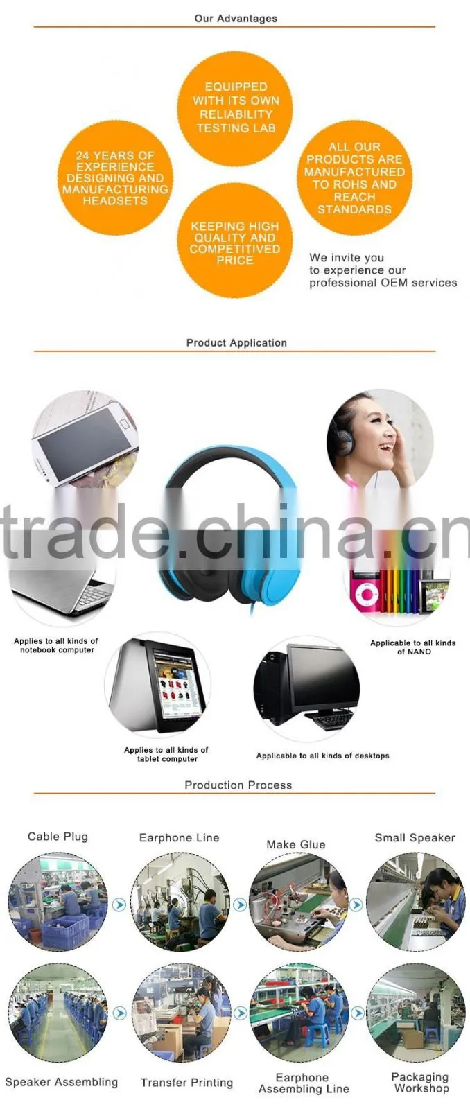 neckband bluetooth headphone for sporting OEM factory