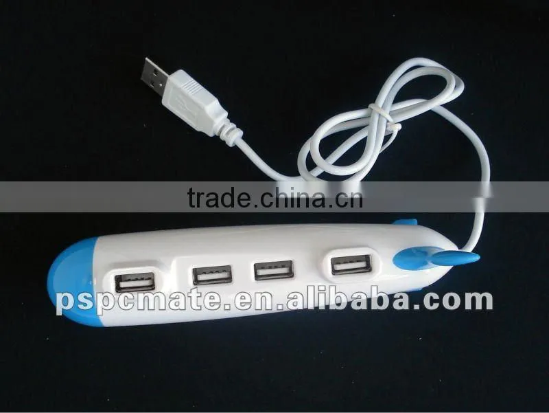 PC airplane shape 4 port usb 2.0 hub NEW
