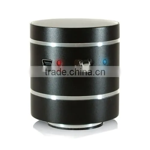 mini aluminum alloy Vibration Speaker with Bluetooth CSR 4.0 and SD card and FM radio