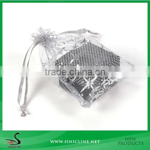 Sinicline Custom made Drawstring Organza Gift Pouch for Promotion