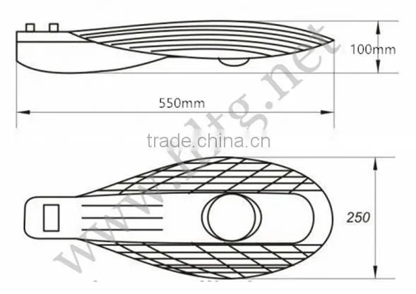 50W led street light manufacturers with CE RoHS 5 years export experience
