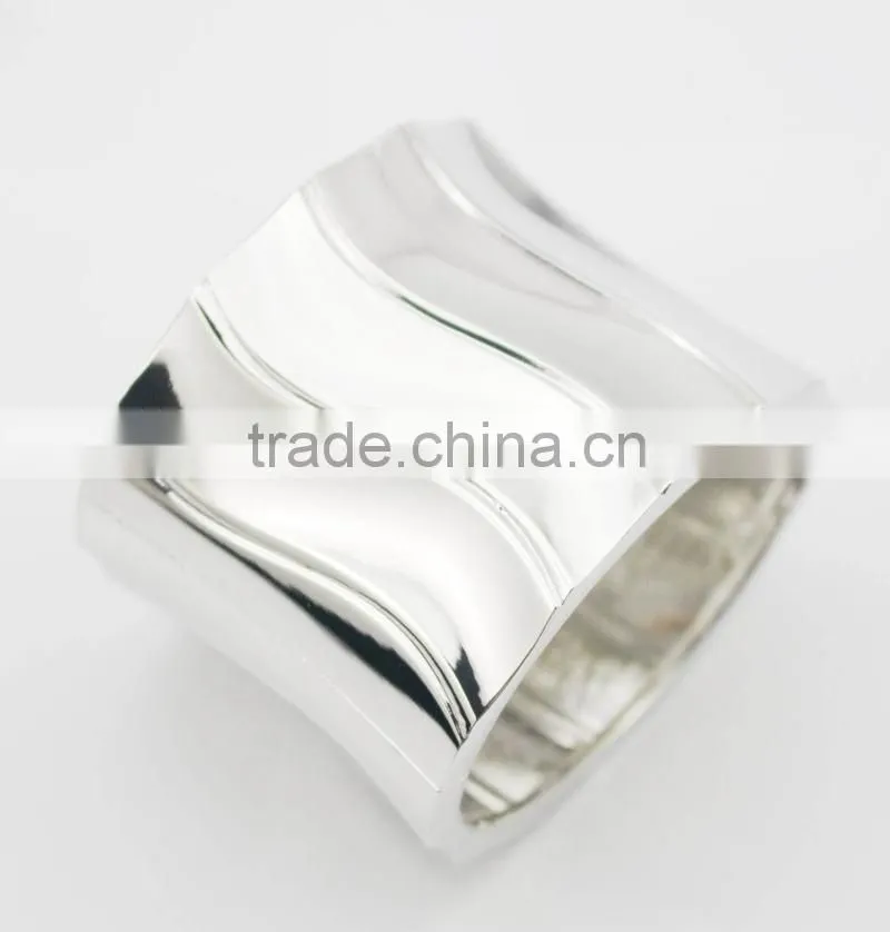 Fashion Design Punk Alloy Bracelet Mirror Polished Tube Bangle Bracelet