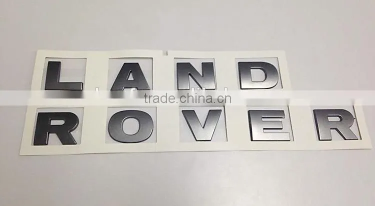 Hot sale car emblem 3D self-adhesive black ABS plastic car emblem custom
