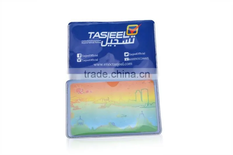 9x6cm Transparant PVC ID Card Holder