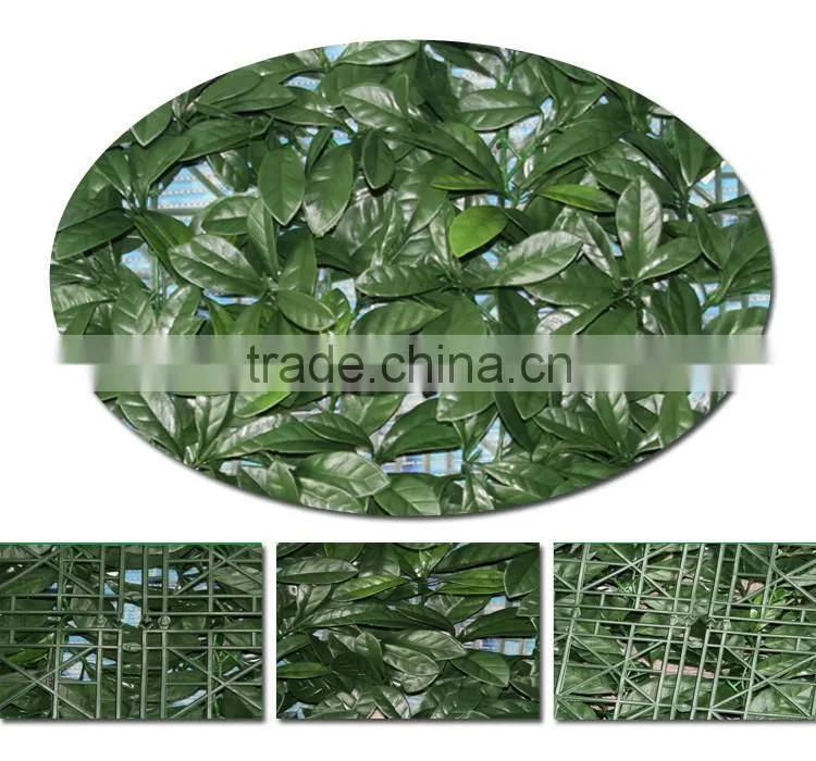 artificial fence privacy ivy leaves green hedge plant