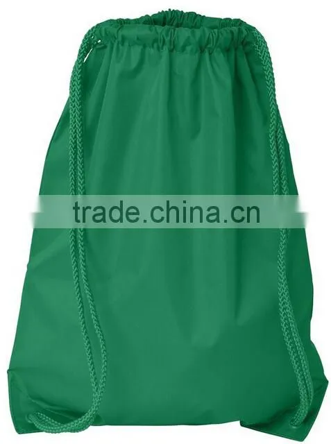 Colorful lightweight drawstring backpack polyester practical drawstring bag