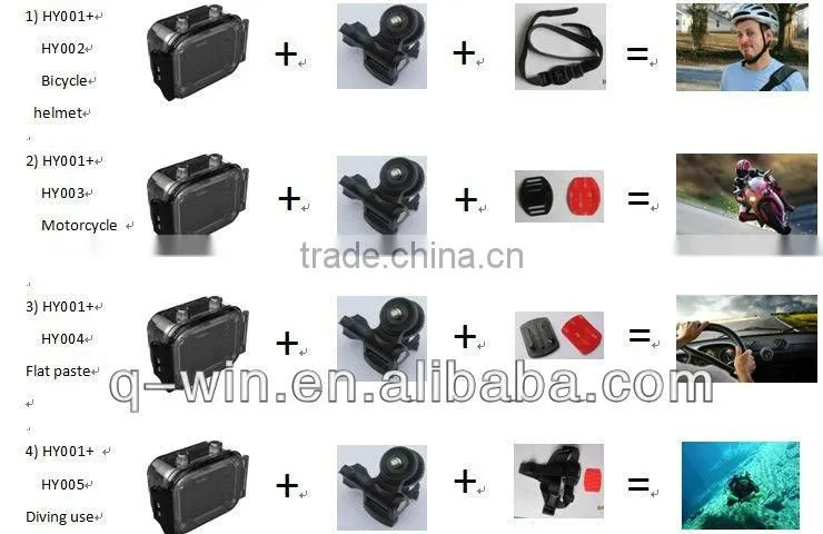 2014 hot sale 720P sport camera, remote control sport camera