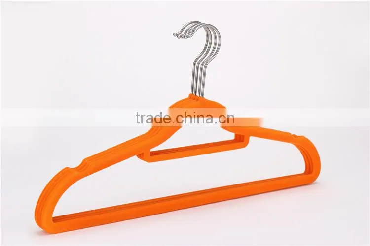 USA Chain Supermarket Supplier Velvet Hangers Black Custom Suit Hanger Factory Wholesale