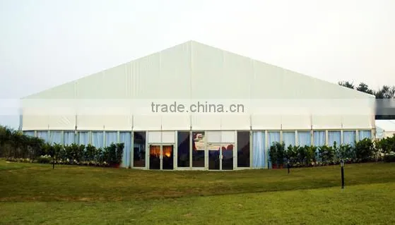 curved beam tent structure for outdoor film festivals