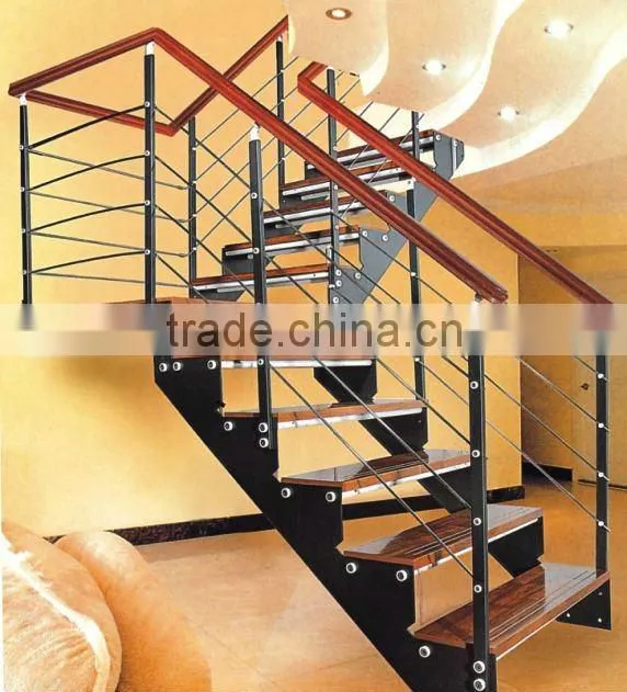 glass exterior stair design for project
