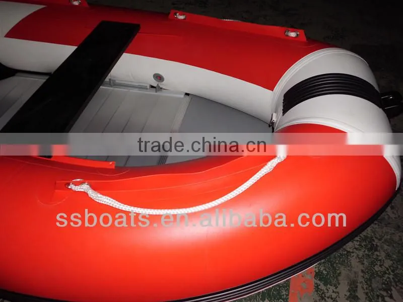 CE certificate top quality aluminum hull inflatable fishing boat