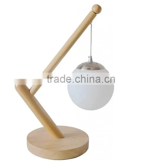 guzhen lighting wooden table lamp style design retro glass table lamp