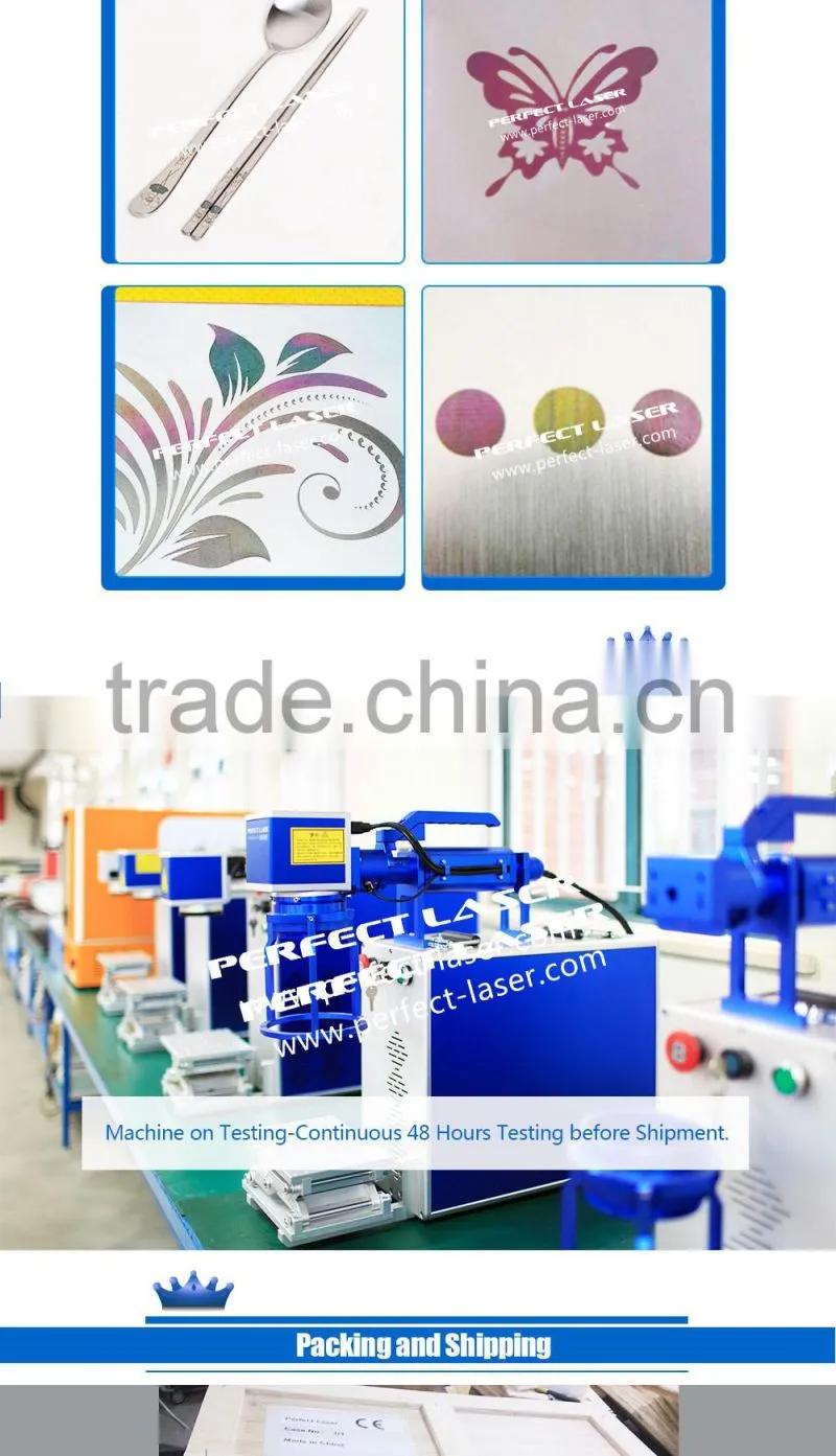 Perfect Laser 10W/20W/30W PEDB-400C Colorful Fiber Laser Marking Machine