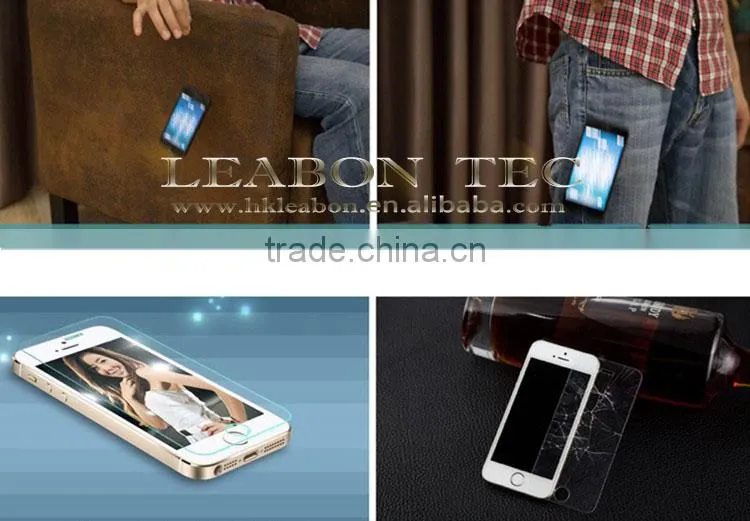 0.3mm 2.5d round edge oleophobic coating 9H tempered glass screen protector for iphone5