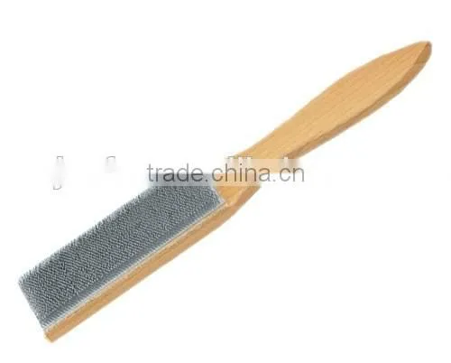 Ultra-fine Hardened Steel Wire File Cleaner with Hardwood Handle