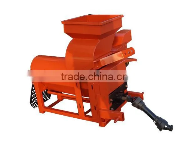 tractor monted corn thresher driven by PTO