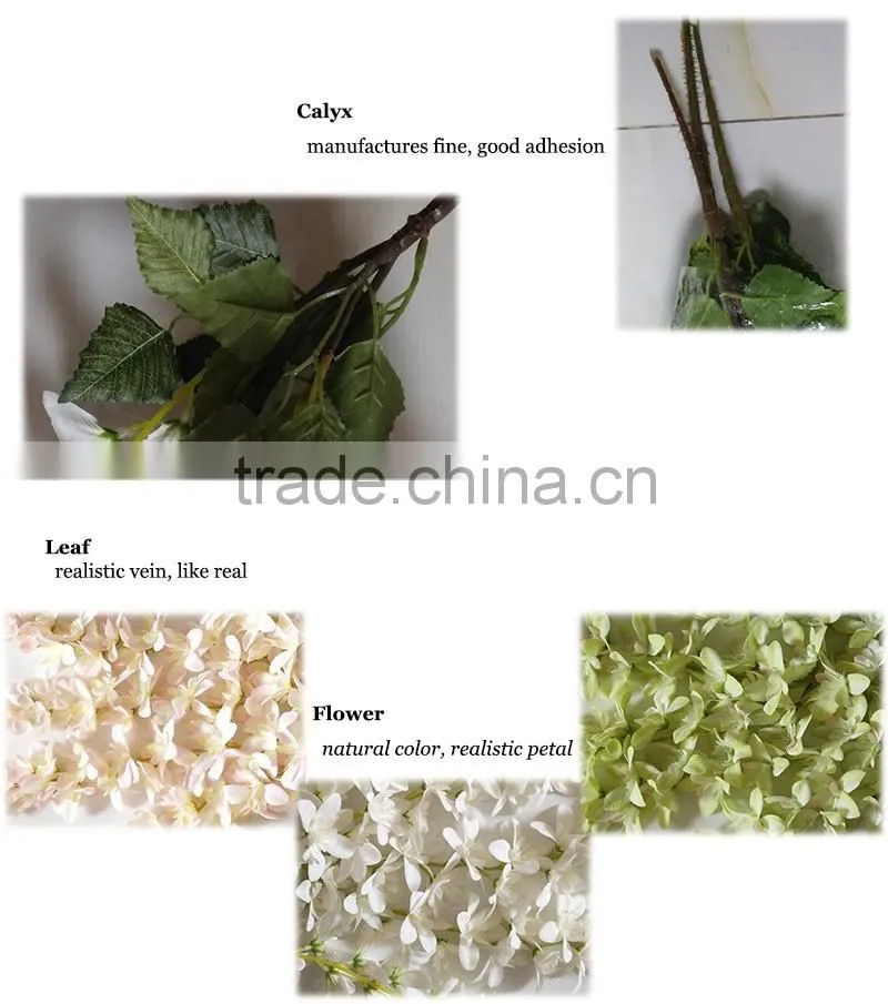 china factory artificial wisteria fabric flower