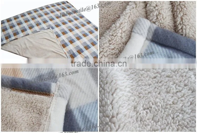 100% polyester super soft sherpa fleece fabirc